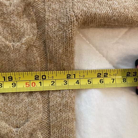 CeCe Collared Sweater in Tan or Camel, M - Picture 6 of 10